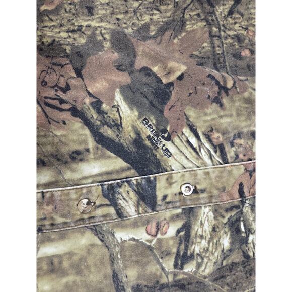 Browning Break Up Camo Infinity Chamois Button Front Long Sleeve Shirt 2XL Hunt - Picture 2 of 5